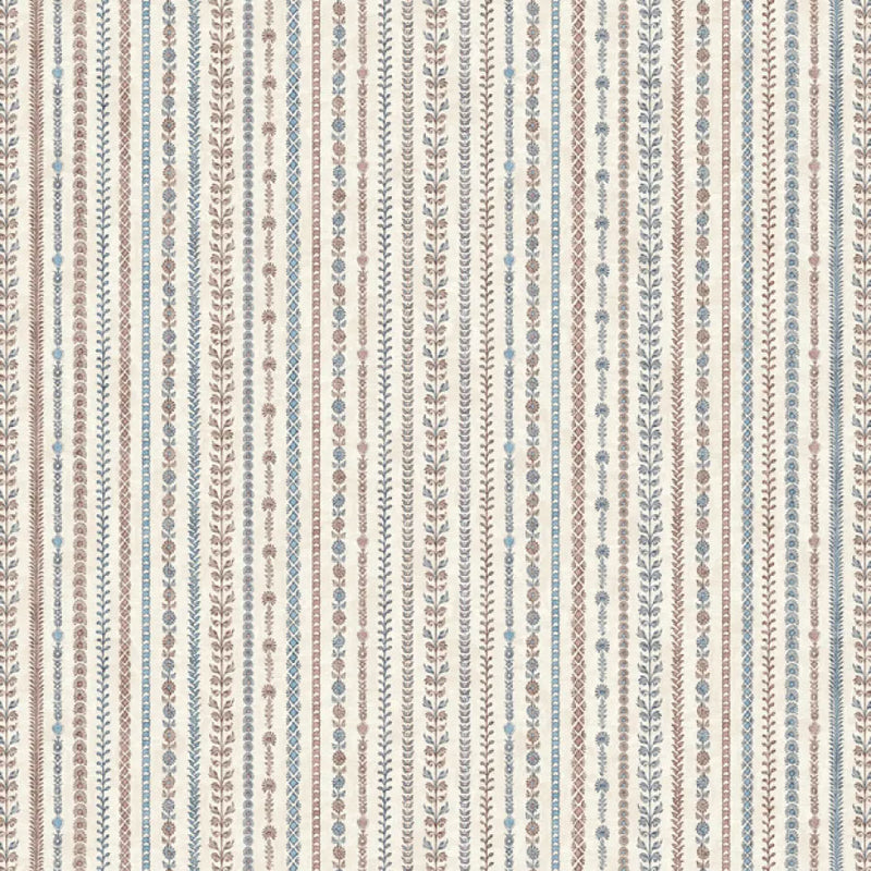 LW-324-449 Bandana Blue Almond Wax Works Fabric by Lewis & Wood