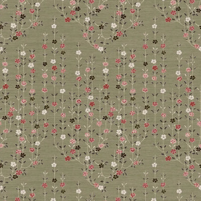 Blossom Tea Rose Wax Works Fabric by Lewis & Wood