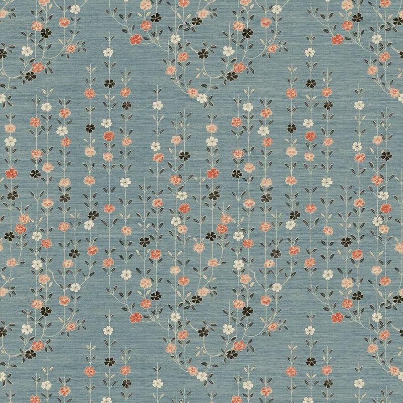 LW-325-619 Blossom Coral Sea Wax Works Fabric by Lewis & Wood