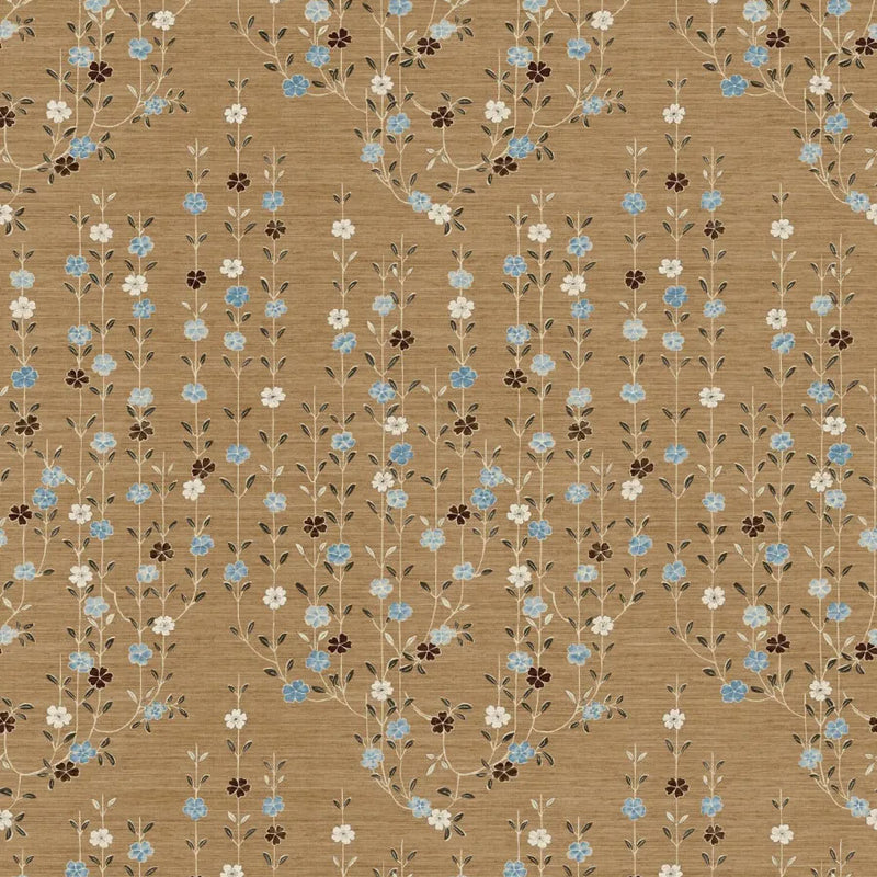LW-325-621 Blossom Blue Ginger Wax Works Fabric by Lewis & Wood
