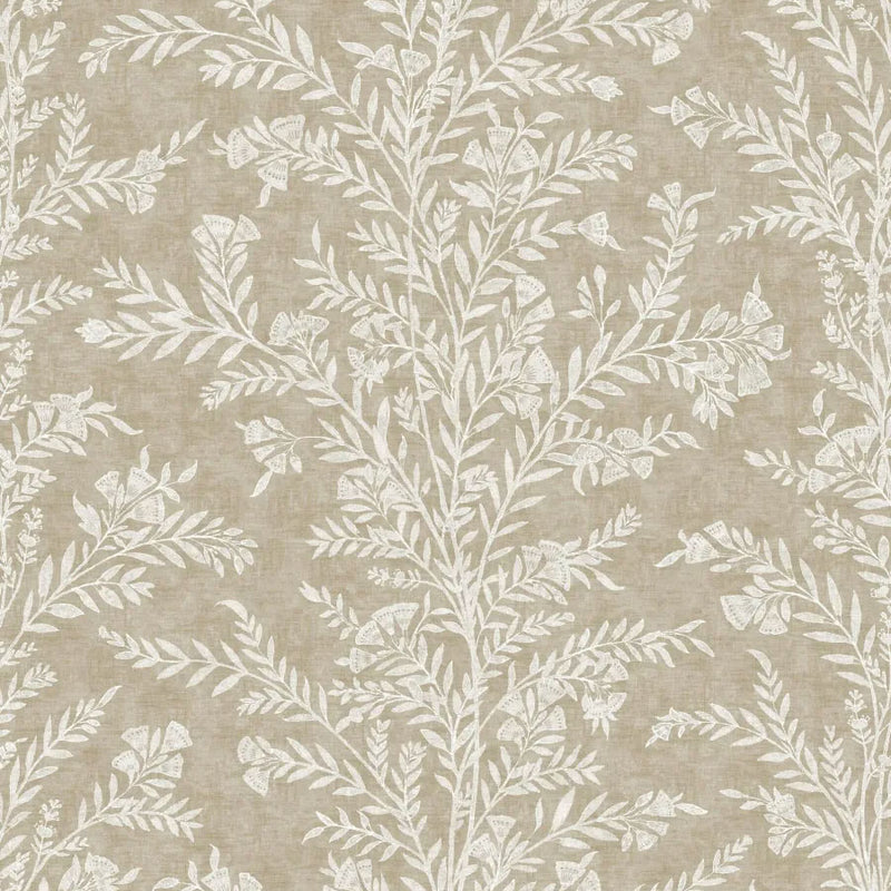 LW-327-457 Fan Flower Gold Dust Wax Works Fabric by Lewis & Wood