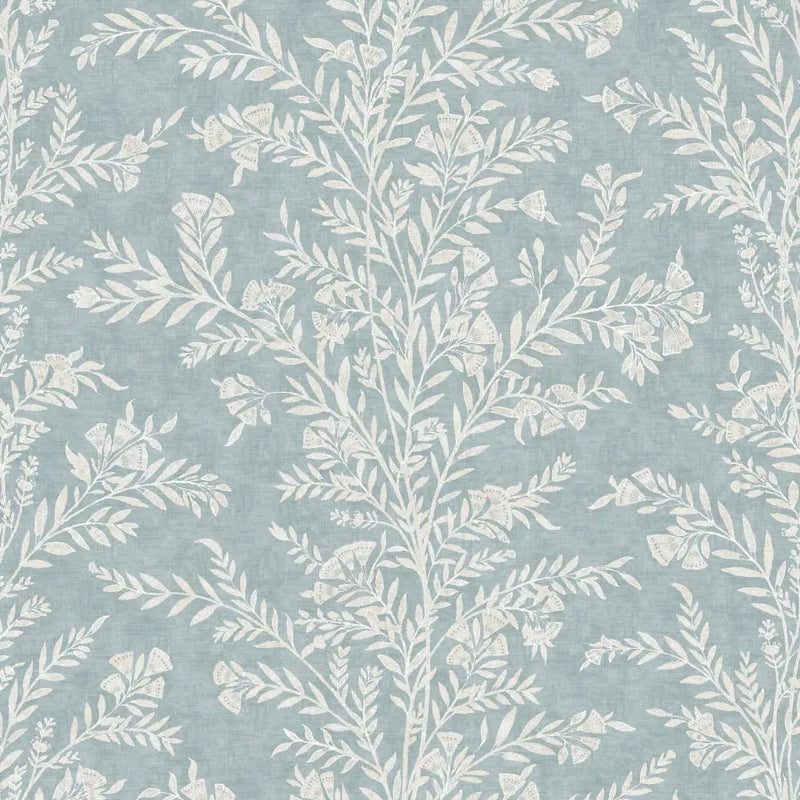 LW-327-564 Fan Flower Sky Wax Works Fabric by Lewis & Wood