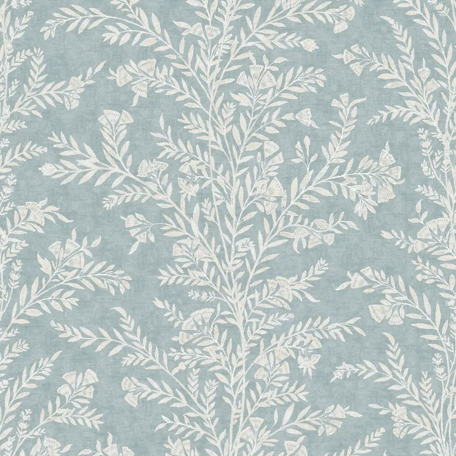 LW-327-564 Fan Flower Sky Wax Works Fabric by Lewis & Wood