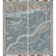 The Map Maxi Blue Almond The Srinagar Map Mural by Lewis & Wood