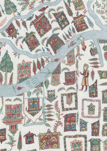 The Map Maxi Garland The Srinagar Map Mural by Lewis & Wood