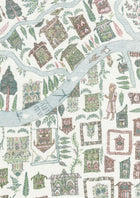The Map Maxi Pistachio Rose The Srinagar Map Mural by Lewis & Wood