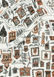 The Map Maxi Satsuma Soot The Srinagar Map Mural by Lewis & Wood