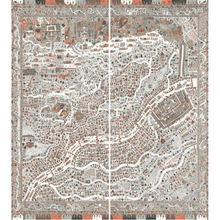 The Map Maxi Satsuma Soot The Srinagar Map Mural by Lewis & Wood