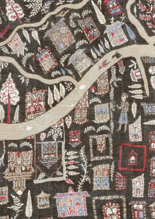 The Map Maxi Twilight The Srinagar Map Mural by Lewis & Wood