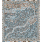 The Map Mini Blue Almond The Srinagar Map Mural by Lewis & Wood