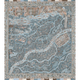 The Map Mini Blue Almond The Srinagar Map Mural by Lewis & Wood