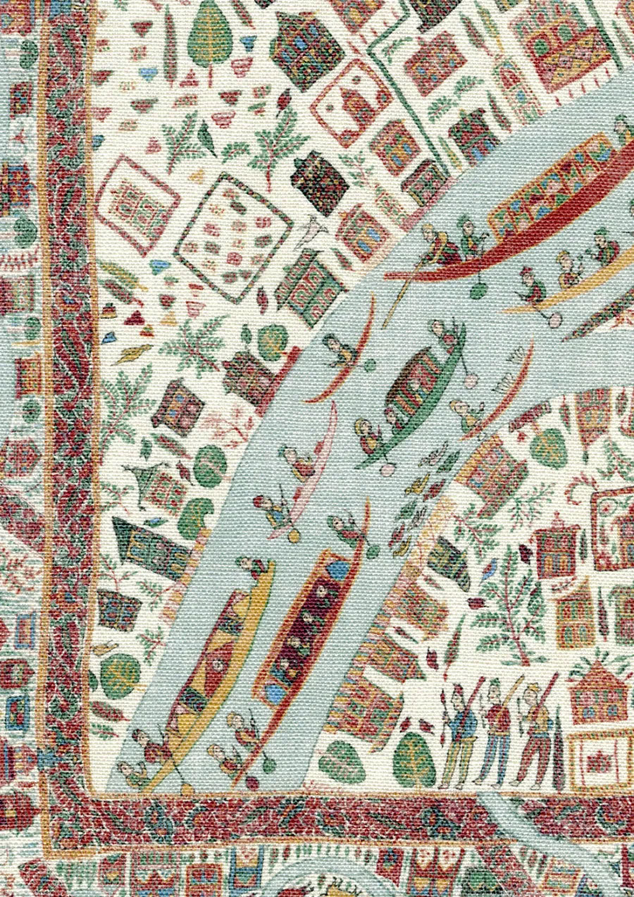 The Map Mini Garland The Srinagar Map Mural by Lewis & Wood