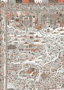 The Map Mini Satsuma Soot The Srinagar Map Mural by Lewis & Wood