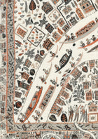 The Map Mini Satsuma Soot The Srinagar Map Mural by Lewis & Wood