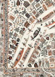 The Map Mini Satsuma Soot The Srinagar Map Mural by Lewis & Wood