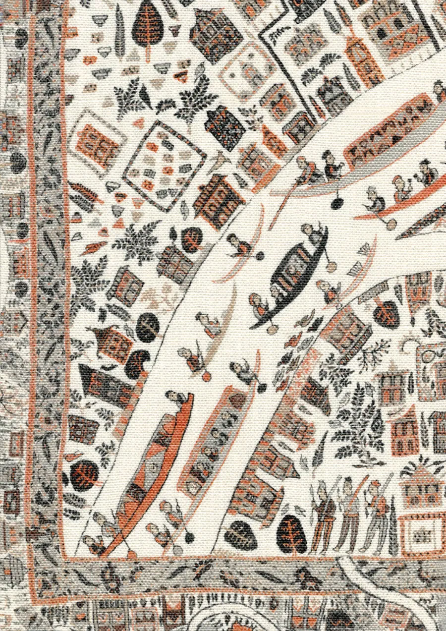 The Map Mini Satsuma Soot The Srinagar Map Mural by Lewis & Wood