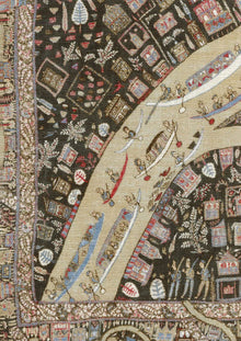 The Map Mini Twilight The Srinagar Map Mural by Lewis & Wood