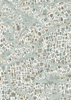 Utopia Aqua Vita The Srinagar Map Fabric by Lewis & Wood