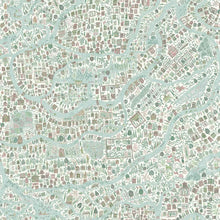 Utopia Pistachio Rose The Srinagar Map Fabric by Lewis & Wood