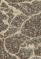 Utopia Twilight The Srinagar Map Fabric by Lewis & Wood