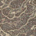 Utopia Twilight The Srinagar Map Fabric by Lewis & Wood