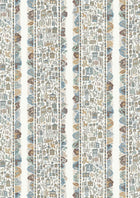 Ravi Ribbon Aqua Vita The Srinagar Map Fabric by Lewis & Wood