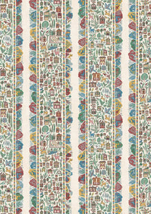 Ravi Ribbon Garland The Srinagar Map Fabric by Lewis & Wood