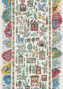 Ravi Ribbon Garland The Srinagar Map Fabric by Lewis & Wood