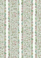 Ravi Ribbon Pistachio Rose The Srinagar Map Fabric by Lewis & Wood