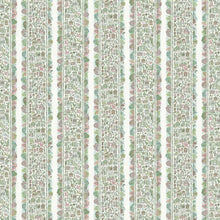 Ravi Ribbon Pistachio Rose The Srinagar Map Fabric by Lewis & Wood