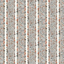 Ravi Ribbon Satsuma Soot The Srinagar Map Fabric by Lewis & Wood
