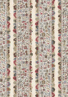 Ravi Ribbon Peat Pomegranate The Srinagar Map Fabric by Lewis & Wood