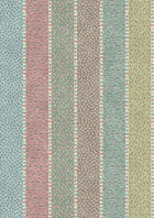 Asha Stripe Pistachio Rose The Srinagar Map Fabric by Lewis & Wood