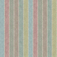 Asha Stripe Pistachio Rose The Srinagar Map Fabric by Lewis & Wood