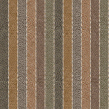 Asha Stripe Cedar Smoke The Srinagar Map Fabric by Lewis & Wood