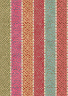 Asha Stripe Jaipur Spice The Srinagar Map Fabric by Lewis & Wood