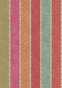 Asha Stripe Jaipur Spice The Srinagar Map Fabric by Lewis & Wood