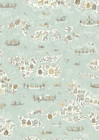 Regatta Aqua Vita The Srinagar Map Fabric by Lewis & Wood
