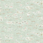Regatta Pistachio Rose The Srinagar Map Fabric by Lewis & Wood