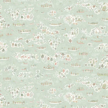 Regatta Pistachio Rose The Srinagar Map Fabric by Lewis & Wood