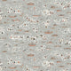 Regatta Satsuma Soot The Srinagar Map Fabric by Lewis & Wood