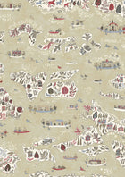 Regatta Twilight The Srinagar Map Fabric by Lewis & Wood