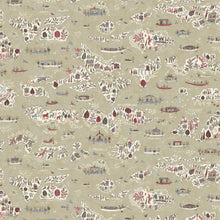 Regatta Twilight The Srinagar Map Fabric by Lewis & Wood