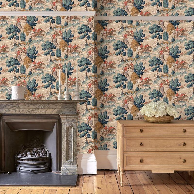 LW023/003 Tally Ho! Autumn 2020 Wallpaper by Linwood