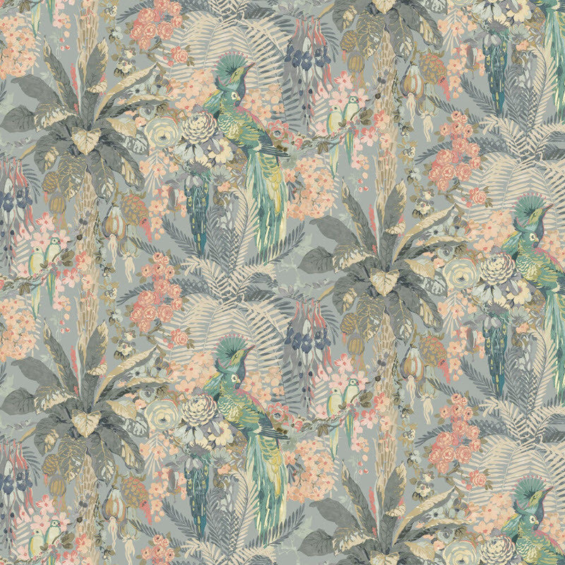 LW075/002 Rainforest Rabble Autumn 2020 Wallpaper by Linwood