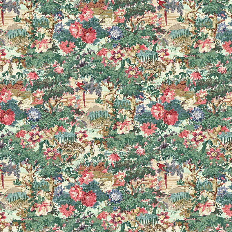 LW076/001 Jungle Rumble Autumn 2020 Wallpaper by Linwood