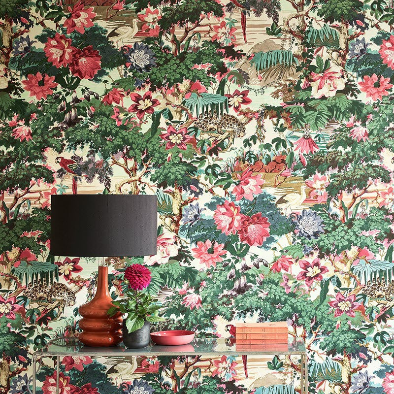 LW076/001 Jungle Rumble Autumn 2020 Wallpaper by Linwood