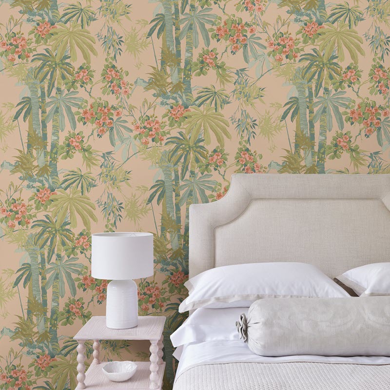 LW077/001 Bamboo Garden Autumn 2020 Wallpaper by Linwood