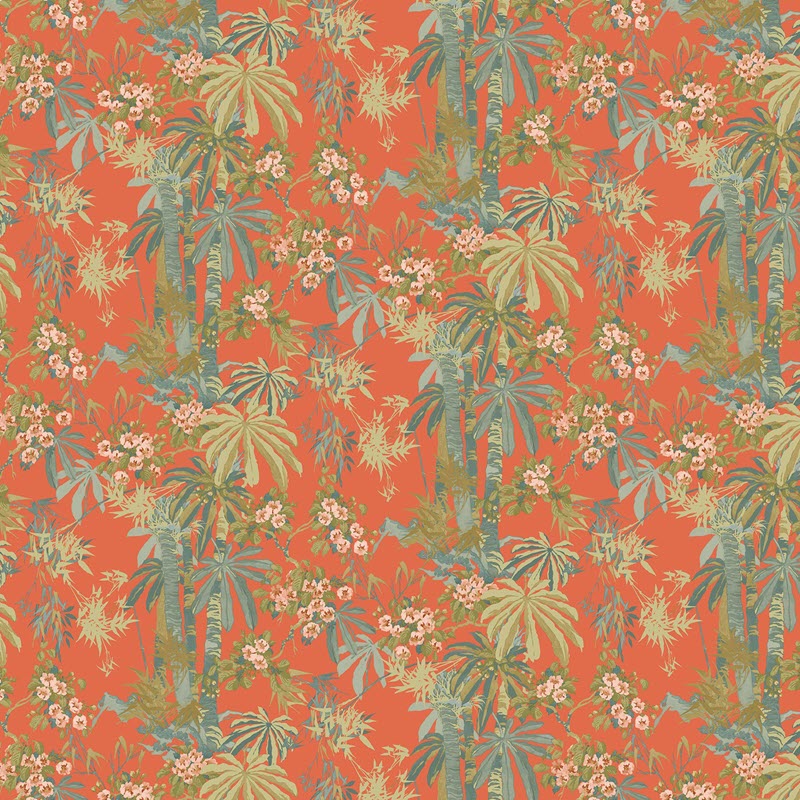 LW077/002 Bamboo Garden Autumn 2020 Wallpaper by Linwood