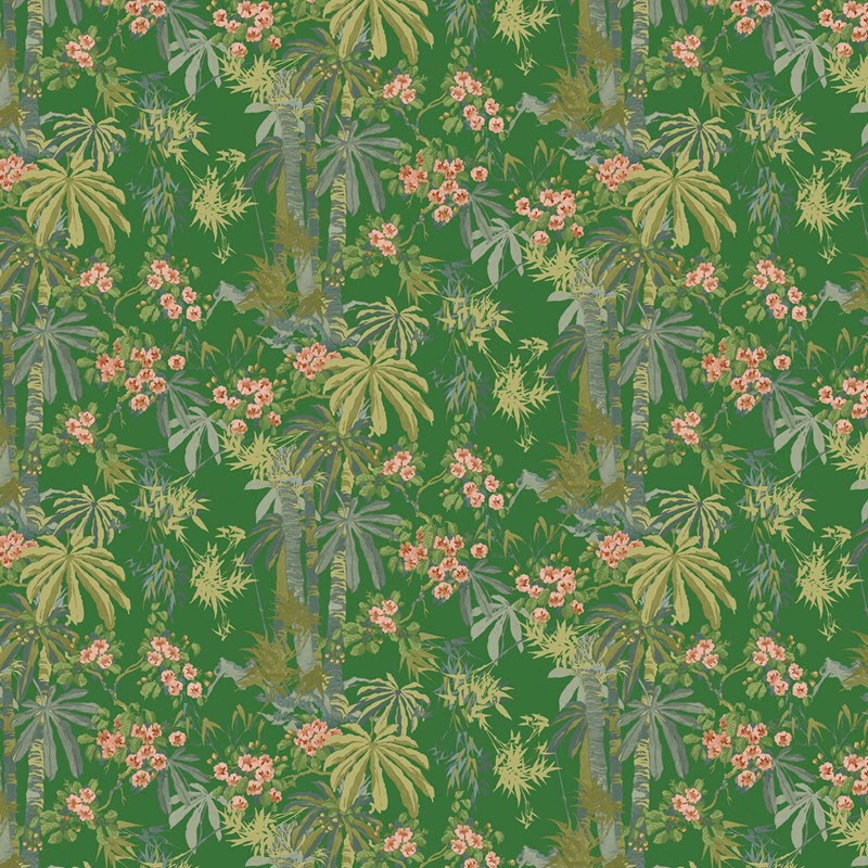 LW077/004 Bamboo Garden Autumn 2020 Wallpaper by Linwood